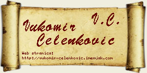 Vukomir Čelenković vizit kartica